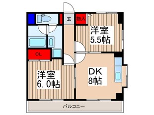 ウイング上福岡の物件間取画像